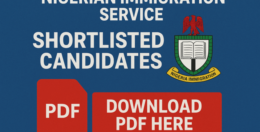 NIS Shortlisted Candidates